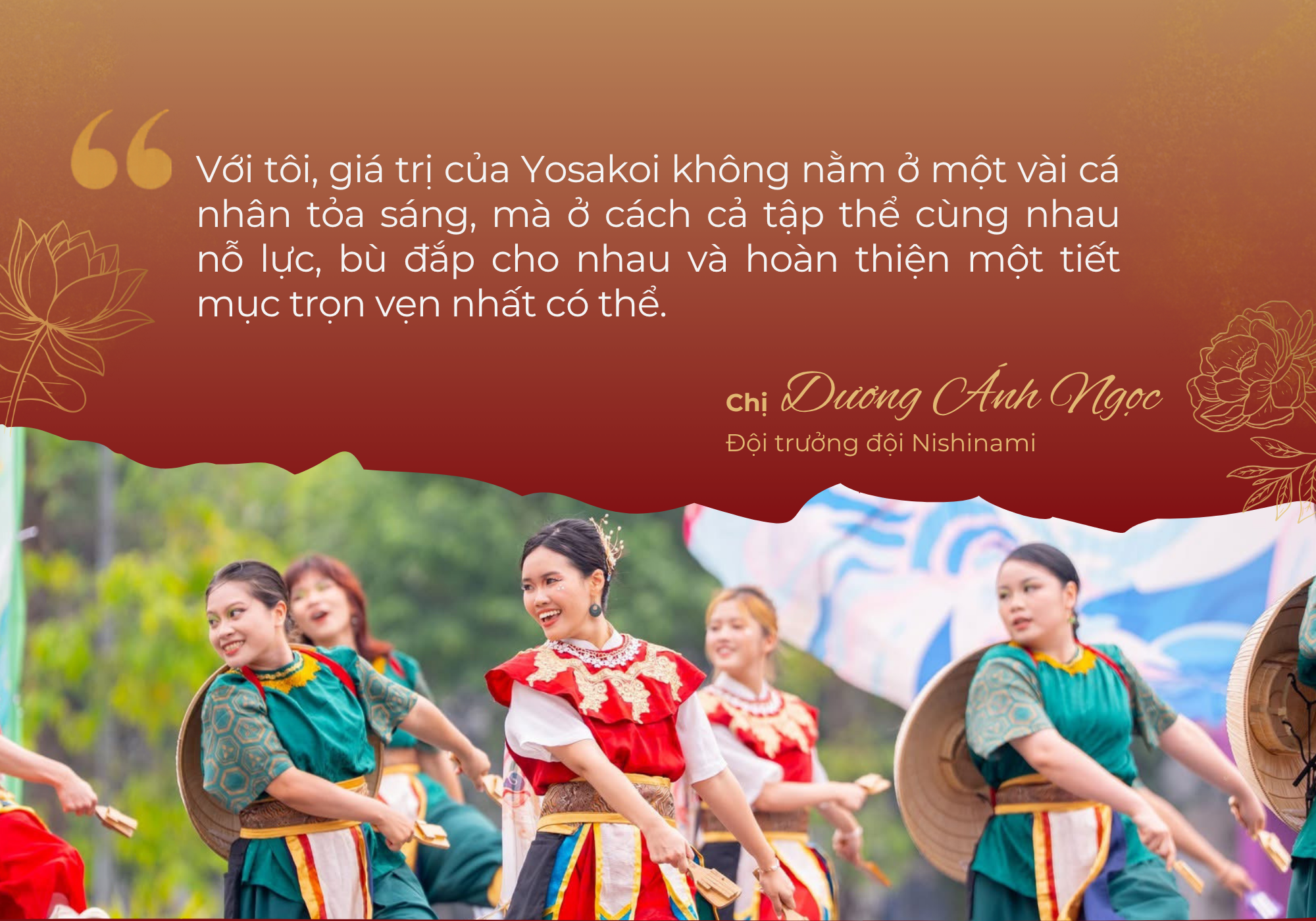 dương ánh ngọc đội trưởng nishinami yosakoi