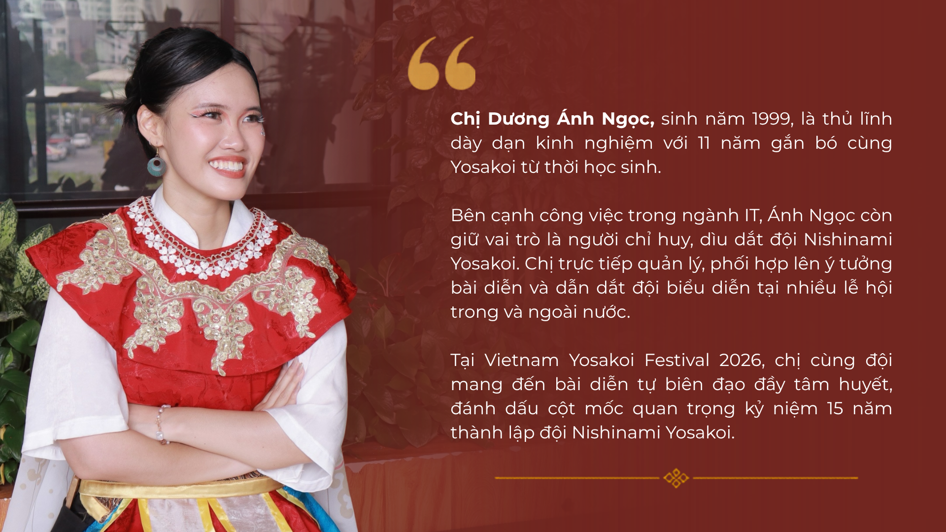 tiểu sử dương ánh ngọc - nishinami yosakoi