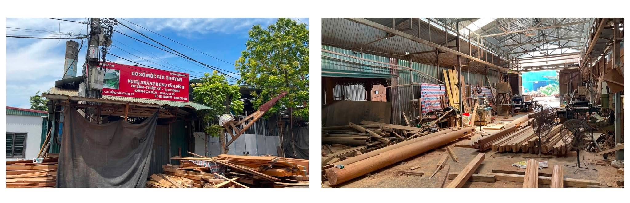 Căn xưởng nhỏ nơi ông tạo ra những tác phẩm nghệ thuật (Ảnh: Bảo Ngọc)