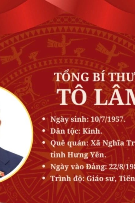 Tóm tắt tiểu sử Tổng Bí thư Tô Lâm