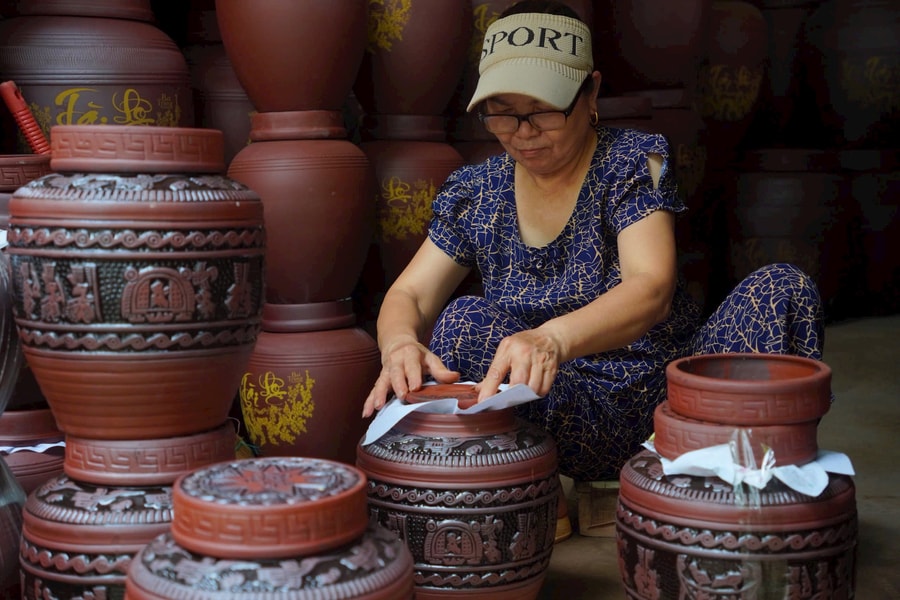 Độc đáo làng gốm cổ Kim Lan nghìn năm tuổi